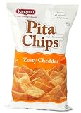 Kangaroo Zesty Cheddar Pita Chips, 100 Calorie Pack, 0.9-Ounce Packages (Pack of 100)