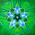 Soham Holger Gerull Psychedelic New Age Kunstdruck Poster 48 x 68 cm - SHROOMS Mandala Kaleidoskop Gaia