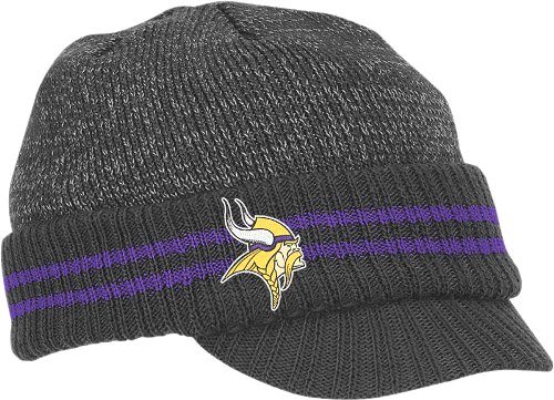 Reebok Minnesota Vikings Sideline Player 2nd Season Visor Knit Hat One Size Fits All