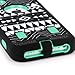 iPhone 5C Case, E LV iPhone 5C case - heavy Duty Rugged Dual Layer Hybrid Armor Defender Case Cover for iPhone 5C with 1 Screen Protector, 1 Black Stylus and 1 Microfiber Sticker Digital Cleaner (Apple Iphone 5c) - Tribal Green
