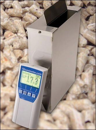 Humimeter Wood Pellet Moisture Meter with Datalogger & RS-232 Output, Includes Software & Cable, Measuring Range: 3 to 20%