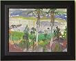 Monterey Bay, Original Oil Painting on Board By Carmel Artist Janet Ament de la Roche - Framed Artwork