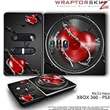 DJ Hero Skin Barbwire Heart Red fit XBOX 360 and PS3 (DJ HERO NOT INCLUDED) ....