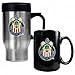 Club Deportivo Chivas Usa - Stainless Steel Travel Mug and Black Ceramic Mug Set - Primary Team Logo