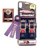 Erickson Professional Series Re-Tractable Ratcheting Tie-Down Straps 2 x 6' - 4000 lb. #34414