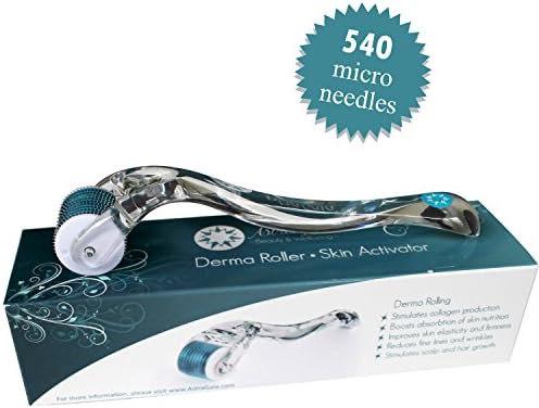 Best Quality 0.5 mm Derma Roller by AstraGaia - FREE E-BOOK with Instructions for Easy Use - Amazing Natural Skin Treatment - Increasing Collagen Production - Reducing Fine Lines, Wrinkles, Acne Scars and Signs of Aging - Safe and Easy Treatment for Youthful Skin - Great Alternative to Expensive Treatments - 540 needles - 100% Satisfaction Guarantee