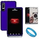 Magic Blue 2 Piece Protective Snap-On Hard Case Cover for Motorola Droid 3  ....