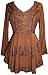02 B Agan Traders Medieval Embroidered Flair Tunic Top Blouse