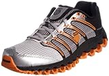 K-Swiss Tubes Run 100 A 02316-055-M, Herren Laufschuh, Silber/Schwarz/Orange, 44.5 EU / 10 UK