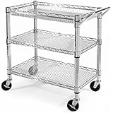 Seville Classics Heavy-Duty Commercial-Grade Utility Cart, NSF Listed