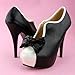 SHOW STORY Vintage Two Tone Bow Platform Stiletto High Heel Ankle Boots,LF30427