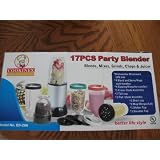 17 Pcs Party Blender Blends, Mixes, Grinds, Chops,and Juicer by