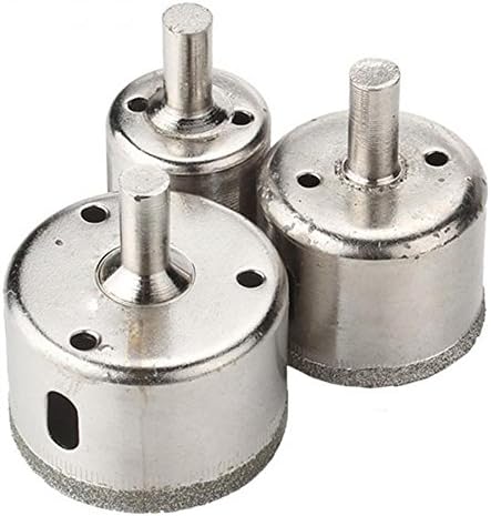 RUIMI Hole Cutter Saw Diamond Coated Drill Bit Set for Glass Ceramic Dia 27mm