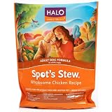 Halo Spot's Stew Natural Dry Dog Food, Adult Dog, Wholesome Chicken Recipe, 4-Pound Bag