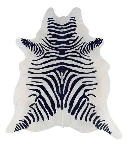 Cowhide with Chocolate Zebra Stencil (Chocolate Zebra Stencil) (.25