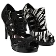 Glaze by Adi Peep Toe Stiletto Openwork Bootie