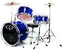 GP50 Junior Child Complete Drum Set - Metallic Midnite Blue (For 3 to 8 yrs)