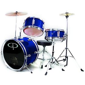 GP50 Junior Child Complete Drum Set - Metallic Midnite Blue (For 3 to 8 yrs) by 