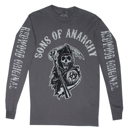 Sons of Anarchy Logo Long Sleeve T-Shirt (Large)