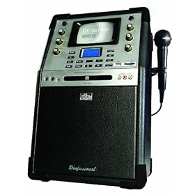 Singing  Machine SMG-903CD/CD+G Karaoke System with USB and SD/MMC Card Slot Plus Rear Projection Speaker, Black