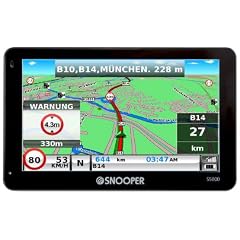 Snooper Truckmate Pro S5000 Traffic Navigationssystem (12,7 cm (5 Zoll) Touchscreen-Display, Bluetooth, TMC)