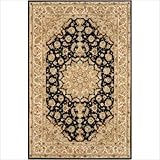 IMAGE OF Silk Pearl Black / Light Gold Oriental Rug Size: Runner 2'6