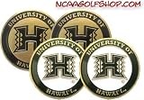 (4) Hawaii Warriors Golf Ball Markers