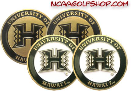 Hawaii Warriors Golf Ball Markers
