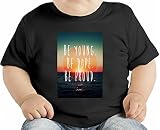 Be Young Be Dope Be Proud オーガニックベビーTシャツ 12 - 18 Months