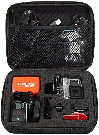 Cyber Digital 5 in 1 Accessories Kits Chest Harness Mount With Adjustable Head Strap & Bike Handlebar Mount & Extendable Handheld Monopod with Tripod Adapter & Shockproof Carrying Travel Case & 2pcs Long Screw for Gopro Hero4,hero3+,hero3,hero2