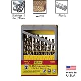 10593 IVY 21 Pc Hi-molybdenum Steel Drill Bit Set