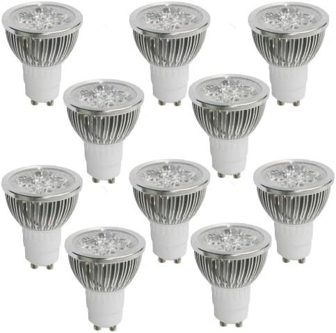 amzdeal® 10 Pack of 8W GU10 Warm White LED Light Bulbs Lamp Spotlight Ultra Bright, 640LM, 3000K, 85-250V, 50W Incandescent Equivalent
