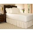 California King Bone Eyelet Ruffled Bed Skirt - 14" Drop