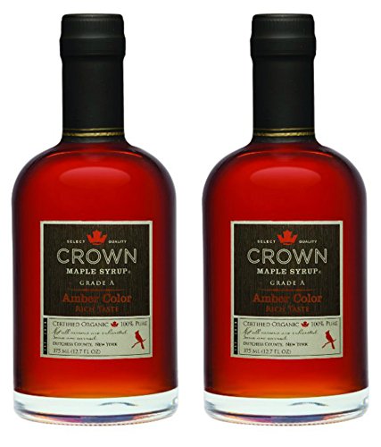 Crown Maple Syrup, Rich Amber, 12.7 Fluid Ounce, 2 pack