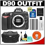 Nikon D90 Digital SLR Camera Body + 16GB Memory Card + Nikon EN-EL3e Battery + Case + Cameta Bonus Accessory Kit