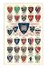 Coats of Arms of the Colleges of Oxford University Art Poster Print, 13x18