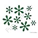 Green Flower Bicycle Reflector Reflective Sticker Decal