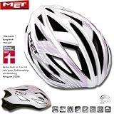 MET Fahrradhelm Radhelm DIAMANTE W Gr.54-61cm wei�/pink - 