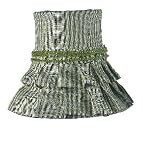 Green Check Skirt Chandelier Shade