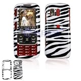 Samsung M540 RANT Cell Phone Zebra Design Protective Case Faceplate Cover