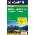 Sextner Dolomiten/Dolomiti di Sesto 1 : 25.000: Wander- und Bikekarte. Dolomiti di Sesto. Carta escursionistica e cicloturistica. GPS-genau