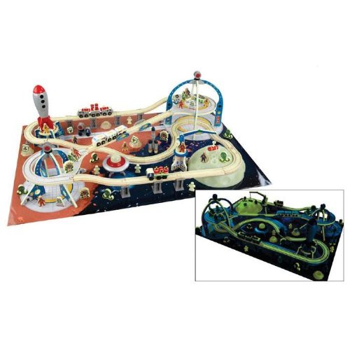 KidKraft Glow in the dark Space Train Station