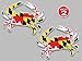 Maryland Flag Blue Crab Decal Sticker 5