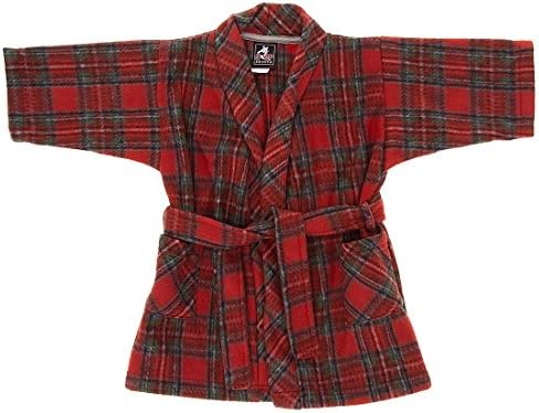 Five Up America 2T-10 Boys Red Plaid Bath Robes