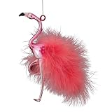 Kurt Adler 7-Inch Noble Gems Glass Flamingo Ornament