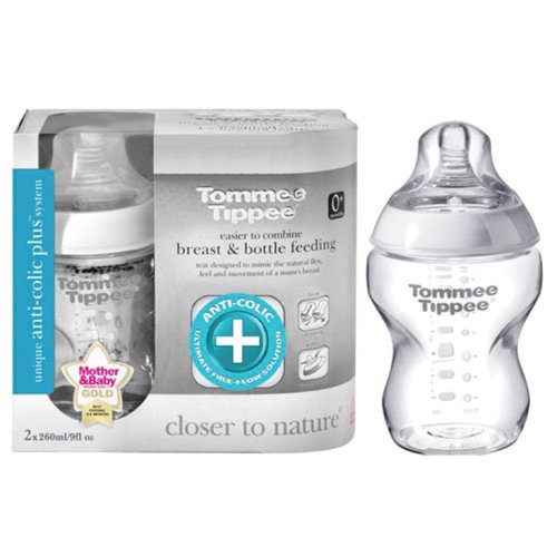 Childrens Toyshop   : Closer to Nature Anti Colic Plus 260ml Twin Pack Bottles