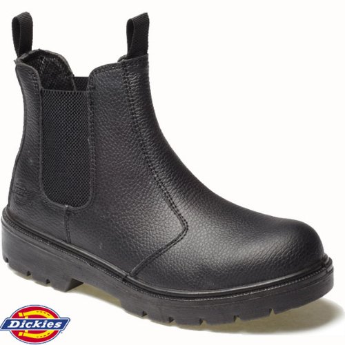Dickies Super Safety Dealer Boot EN 20345 S1-P STEEL TOE CAP & MID SOLE BLACK (FA23345) SIZE 9