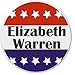 Elizabeth Warren Red White Blue Stars 1.25â€ Pinback Button Pin