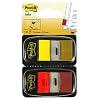 Post-it� Index Flags 25mm Red & Yellow 2 x 50 Pk