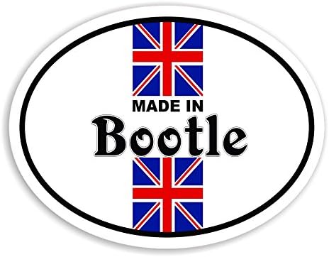 Made In Bootle - Union Jack Flag Car Bike Van Camper Decal Bumper Sticker